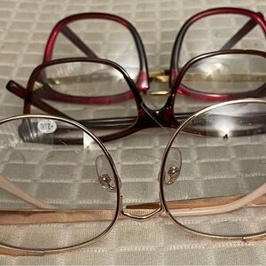 Set of Three Eye glasses and Frames Black Mask unisex full Rim & More